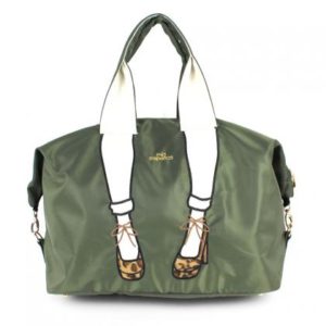 B-6582 Mis Zapatos Nylon Skinny Carry On L Bag - Khaki