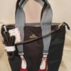 B-6655 Nylon Skinny wedge pumps 2way bag - Black - Image 2
