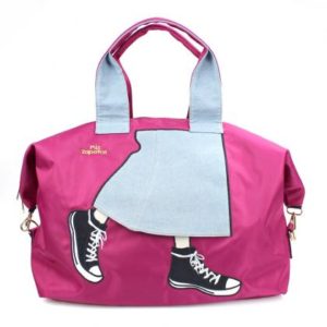 B-6681 Mis Zapatos Long skirt Nylon carry-on L-size bag - Wine